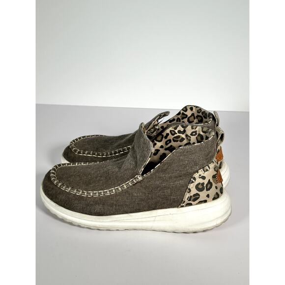 Hey Dude Women’s Slip-On Loafers Size 8 Gray Lightweight Flex & Fold - Picture 2 of 10